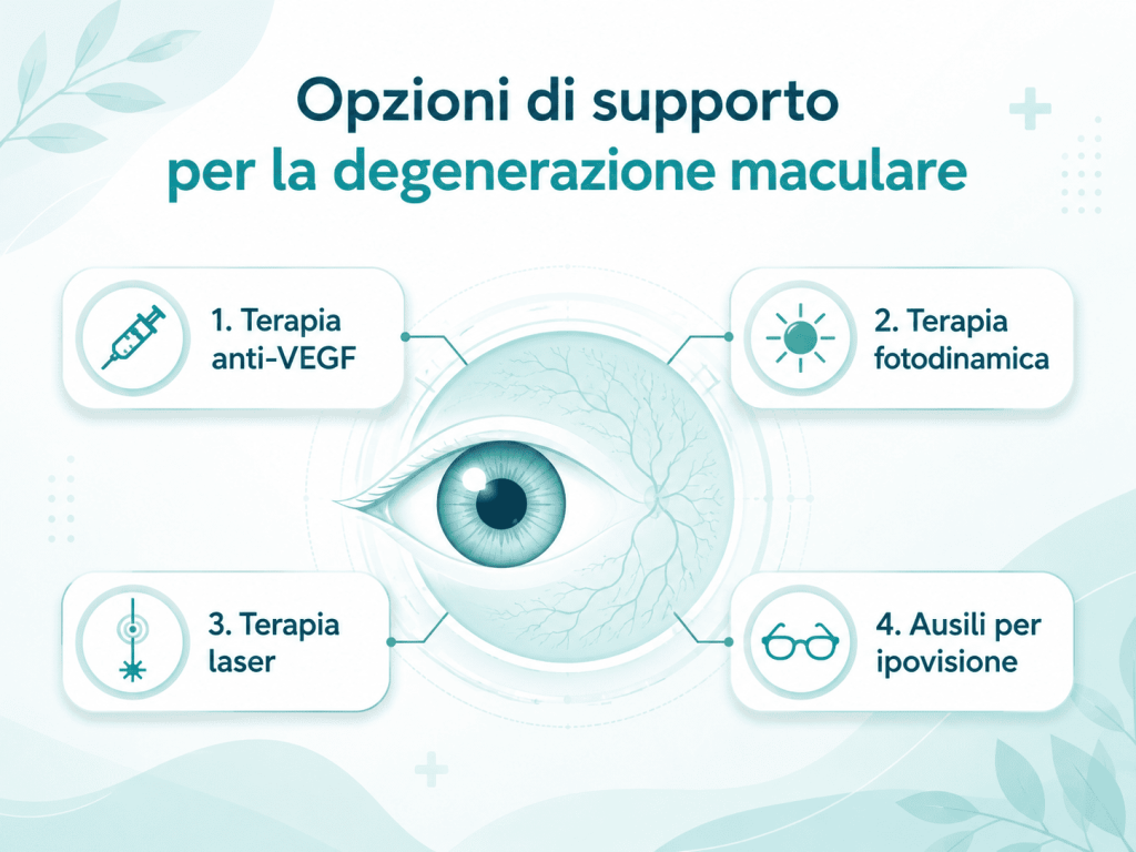 Opzioni di supporto per la degenerazione maculare