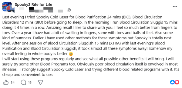 Esperienza con Spooky2 Cold Laser