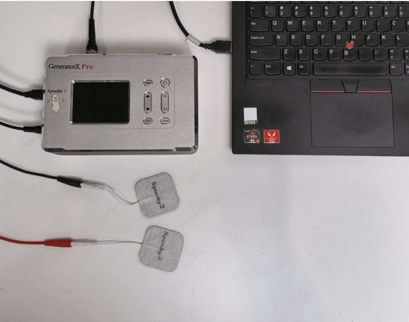 Collegamento hardware per la scansione di biofeedback ad alta frequenza